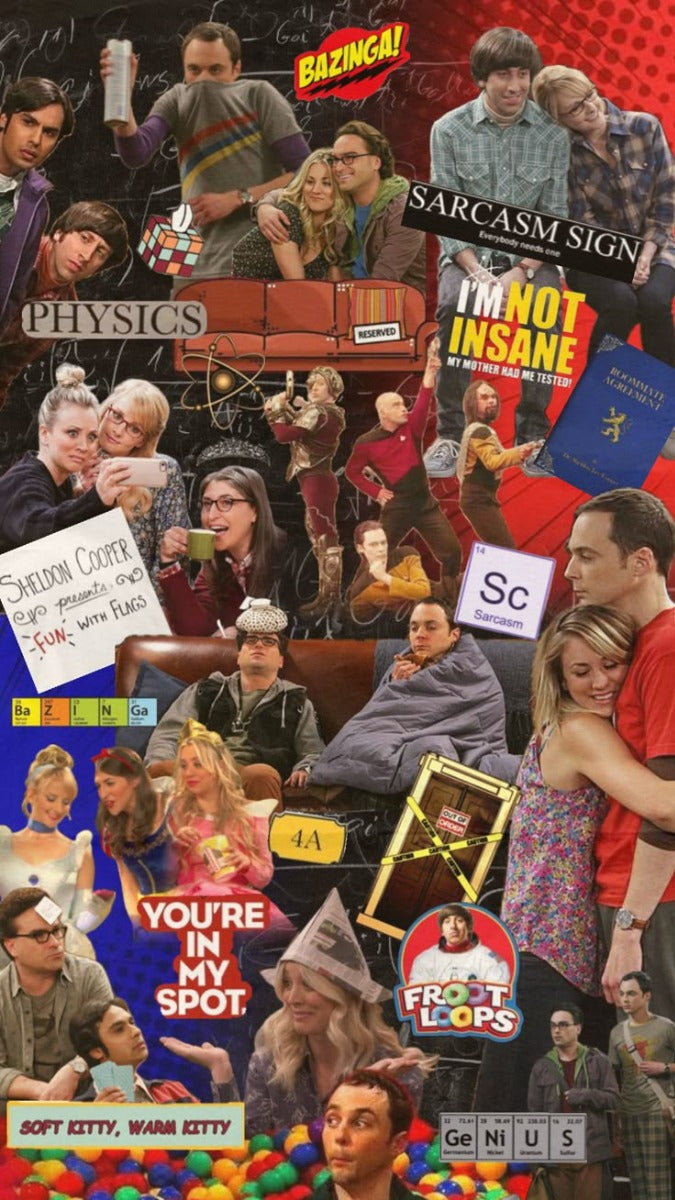 Frazada Tbbt Collage Sheldon Liso