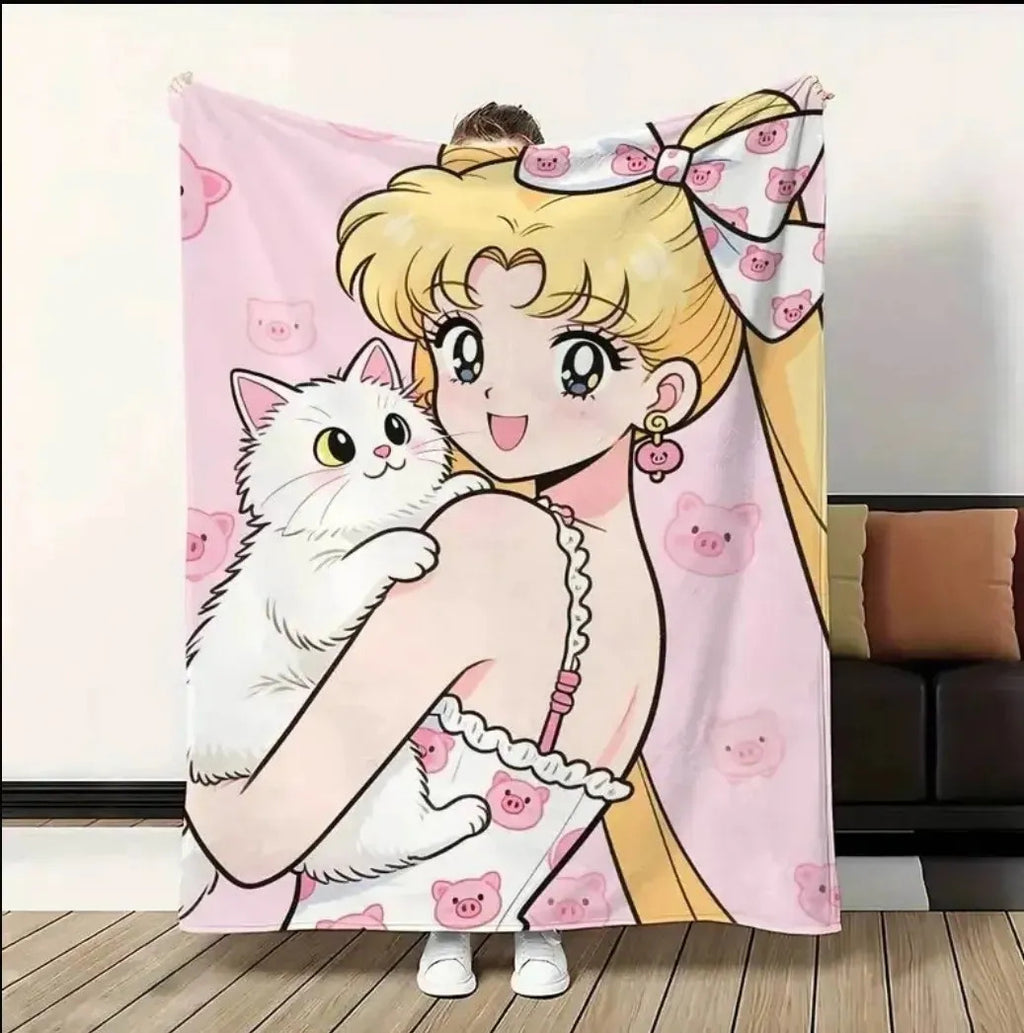 Frasada Sailor Moon Con Gato Chica   Modelo 7 Liso