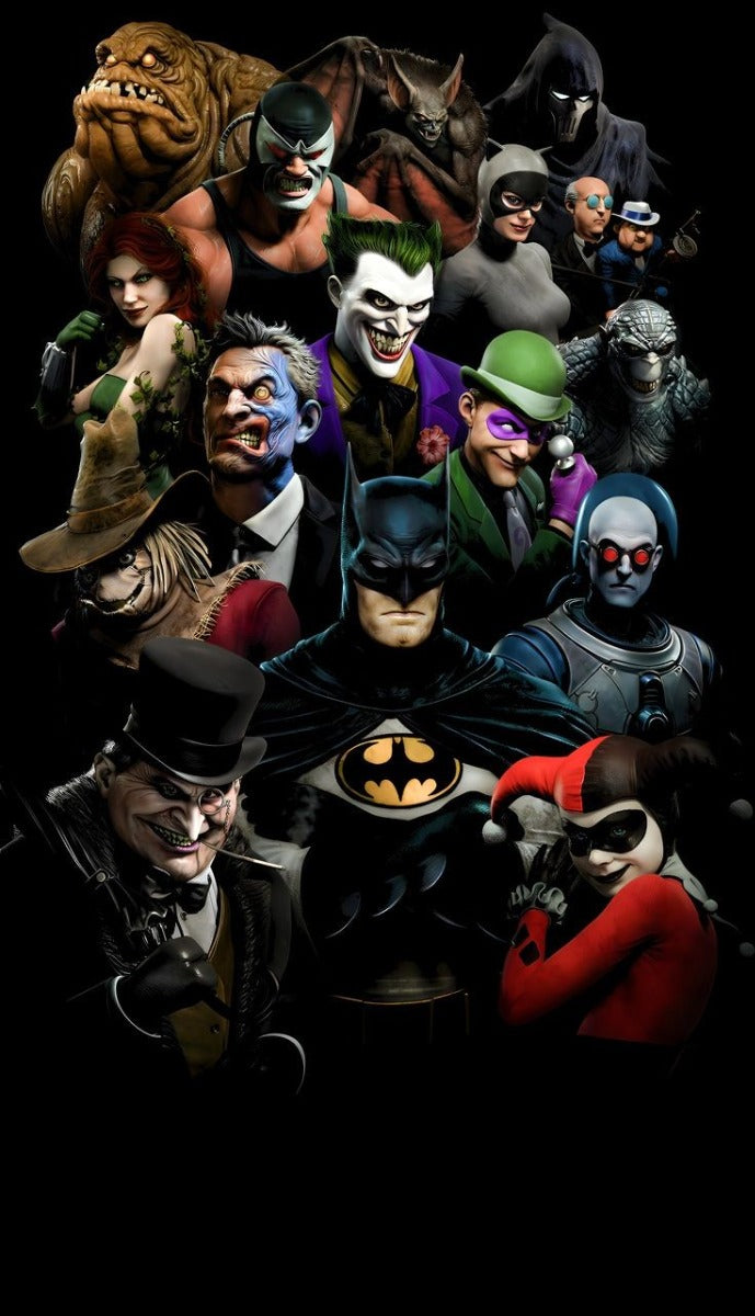 Frazada Batman Y Villanos Liso