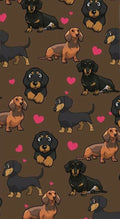 Frazada Perritos Con Corazones Liso