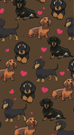 Frazada Perritos Con Corazones Liso
