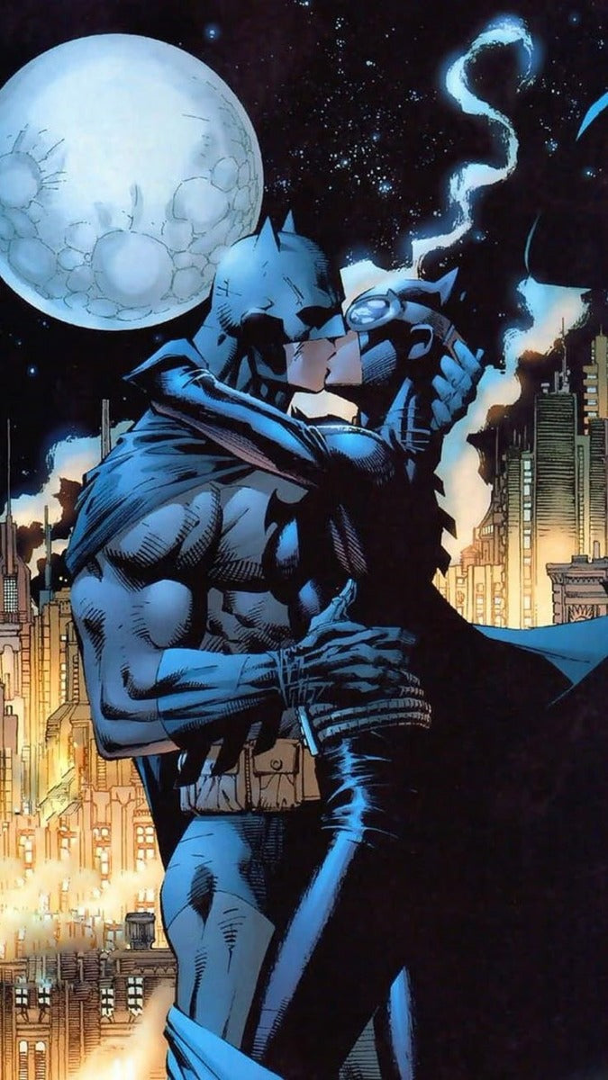 Frazada Batman Y Catwoman Beso Liso