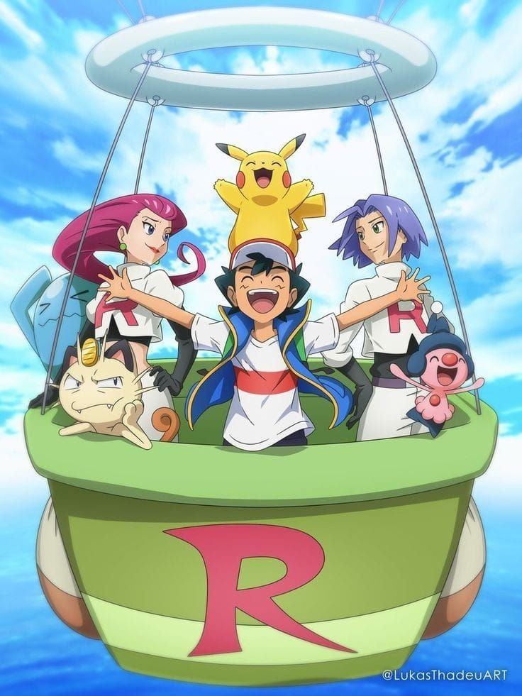 Frazada Pikachu Globo Aerostatico Liso