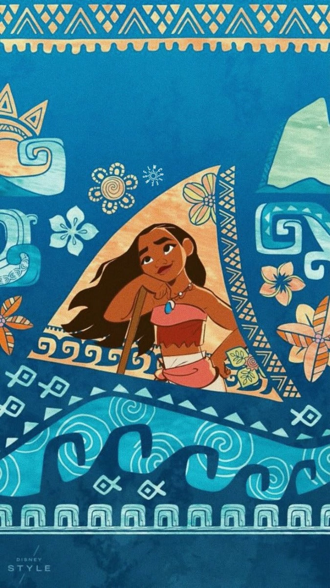 Frazada Moana Dibujo Liso
