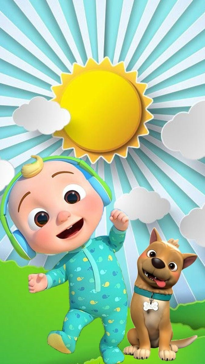 Frazada Cocomelon Jj Perro Sol Liso