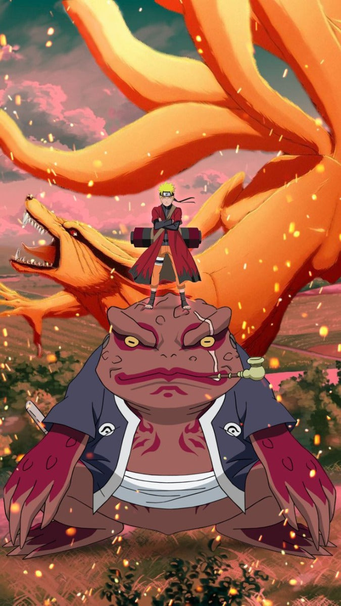 Frazada Naruto Collage Liso
