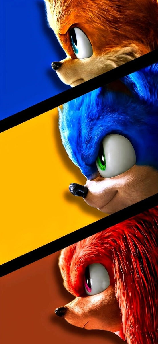 Frazada Sonic Tails Y Knuckles Liso