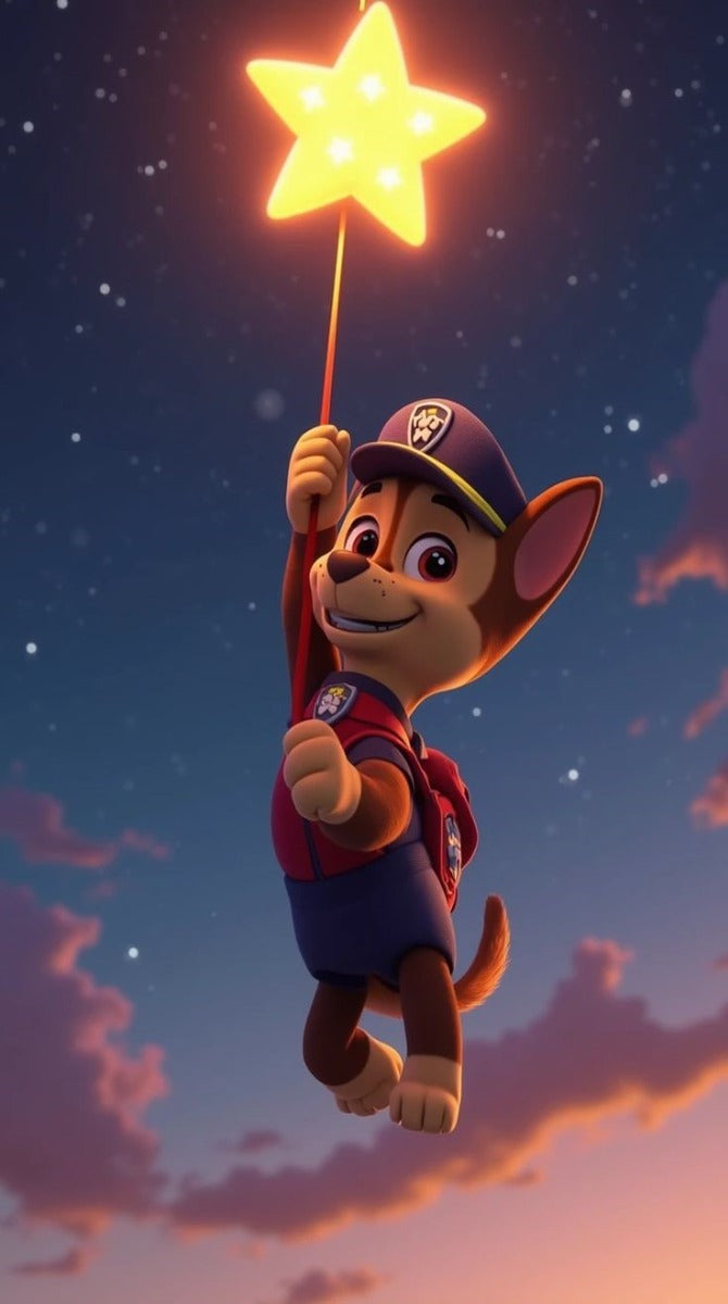 Frazada Paw Patrol Chase Estrella Liso