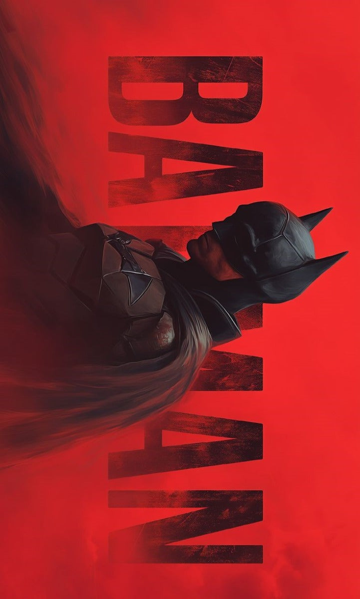 Frazada Batman Fondo Rojo Liso
