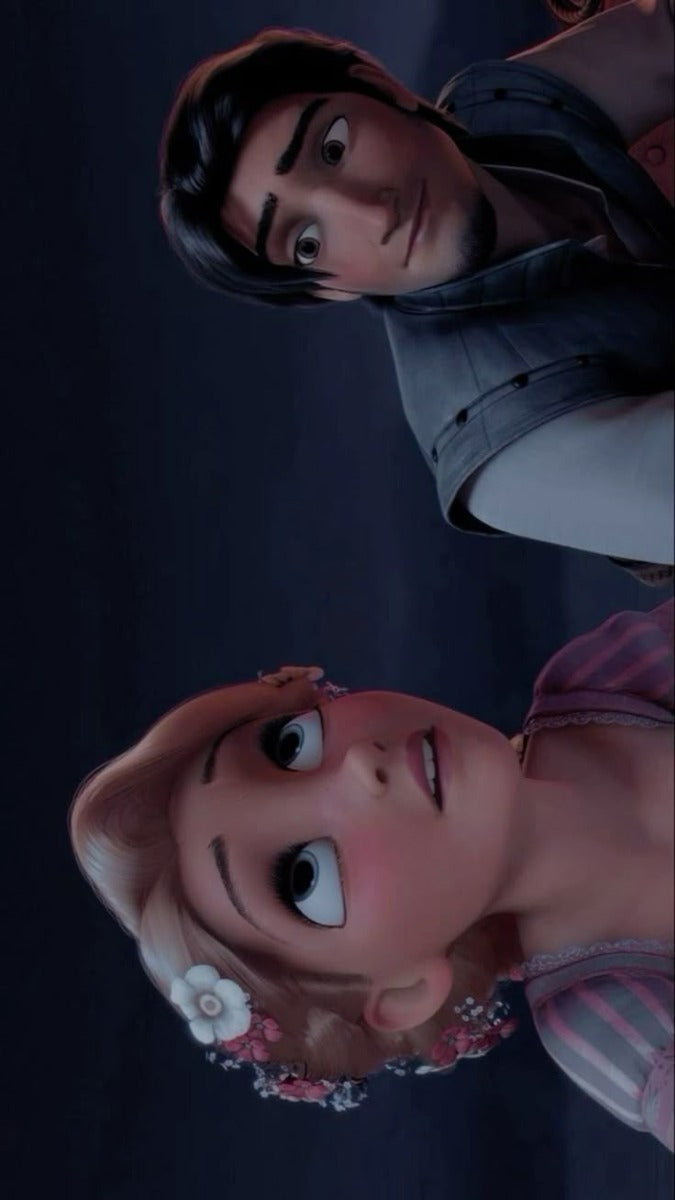Frazada Rapunzel Y Flynn En Enredados Liso