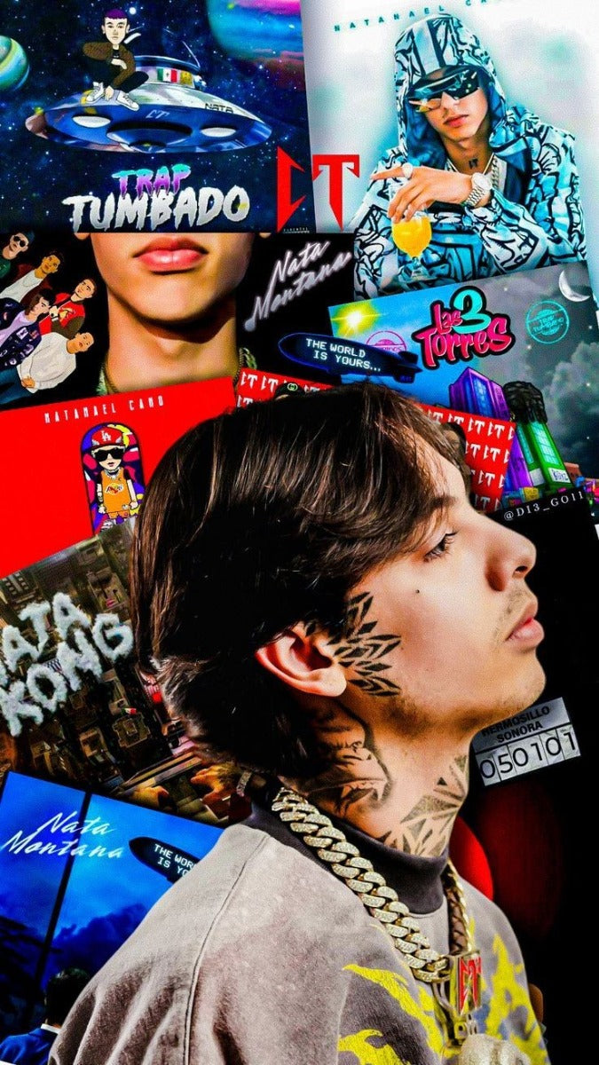 Frazada Natanael Cano Collage Liso