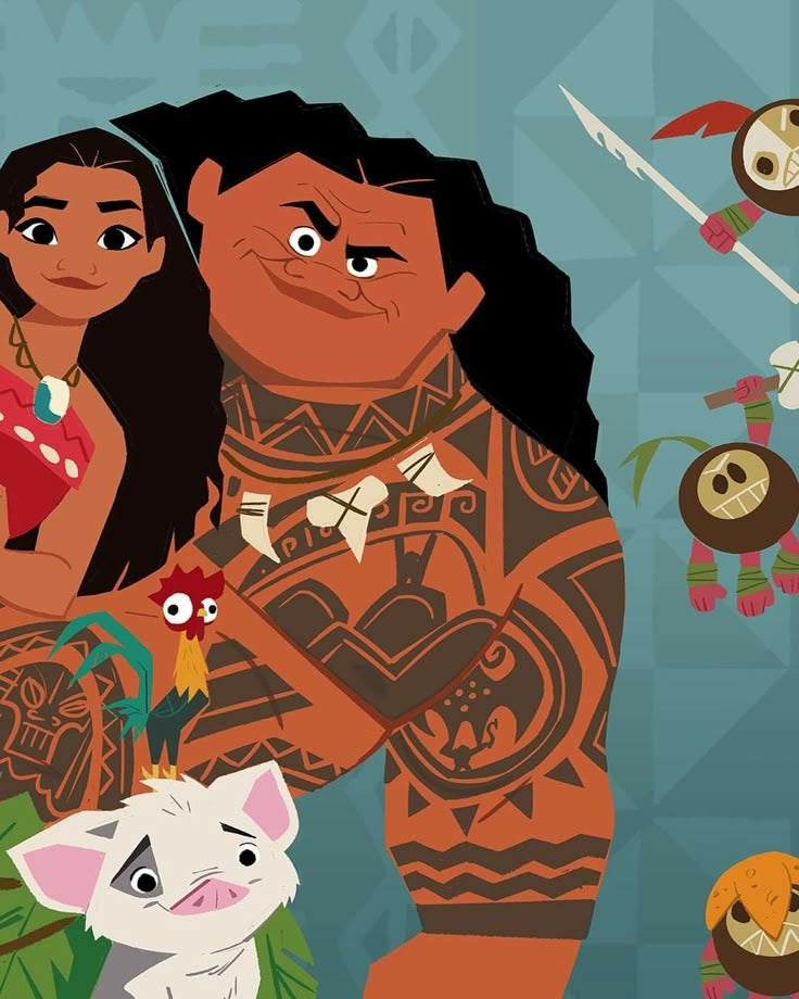 Frazada Moana Y Cerdito Liso