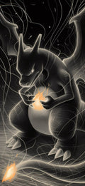 Frazada Charizard Negro Liso