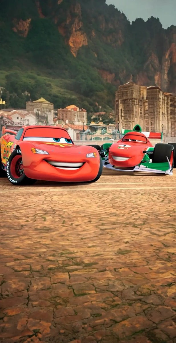 Frazada Cars En Tierra Liso