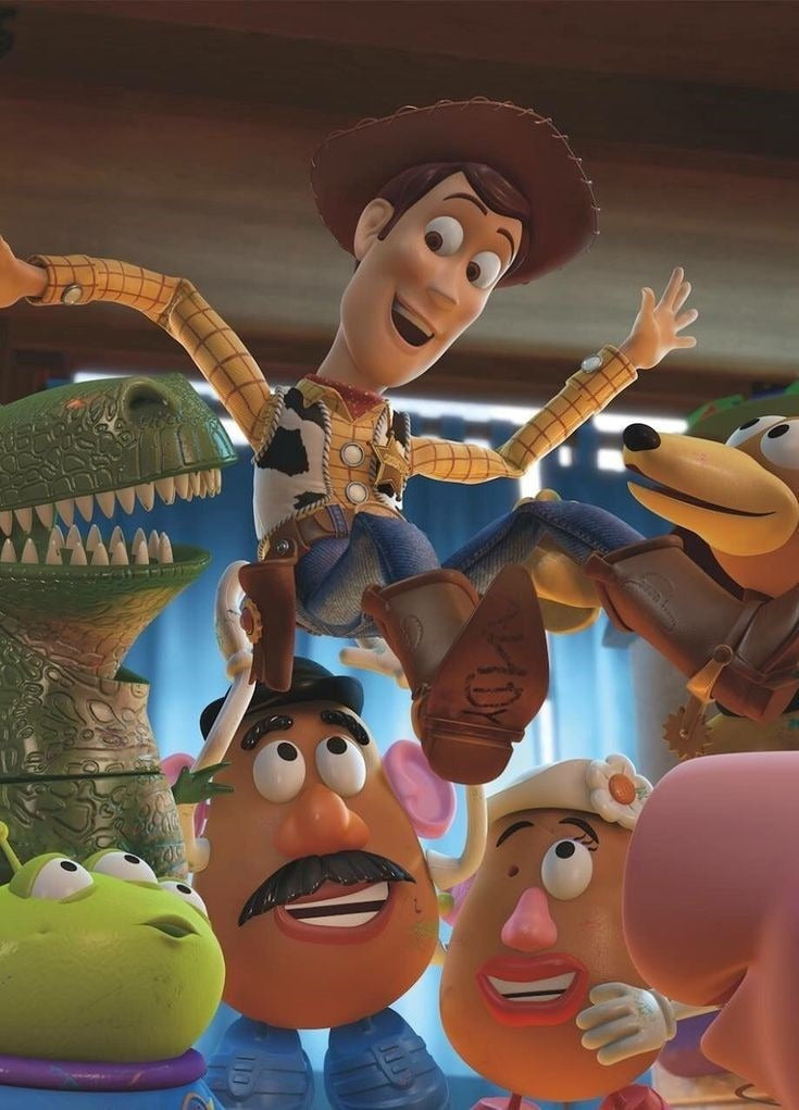 Frazada Toy Story Woody Y Cara De Papa Liso