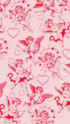 Frazada Cupido Con Corazones Liso