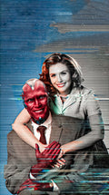 Frazada Avengers Vision Y Bruja Escarlata Liso
