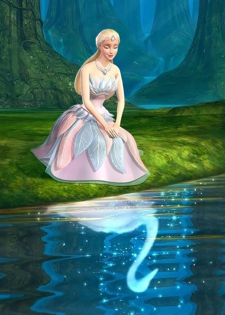 Frazada Barbie Lago De Los Cisnes Liso