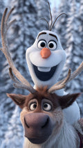 Frazada Frozen Olaff Y Sven Liso