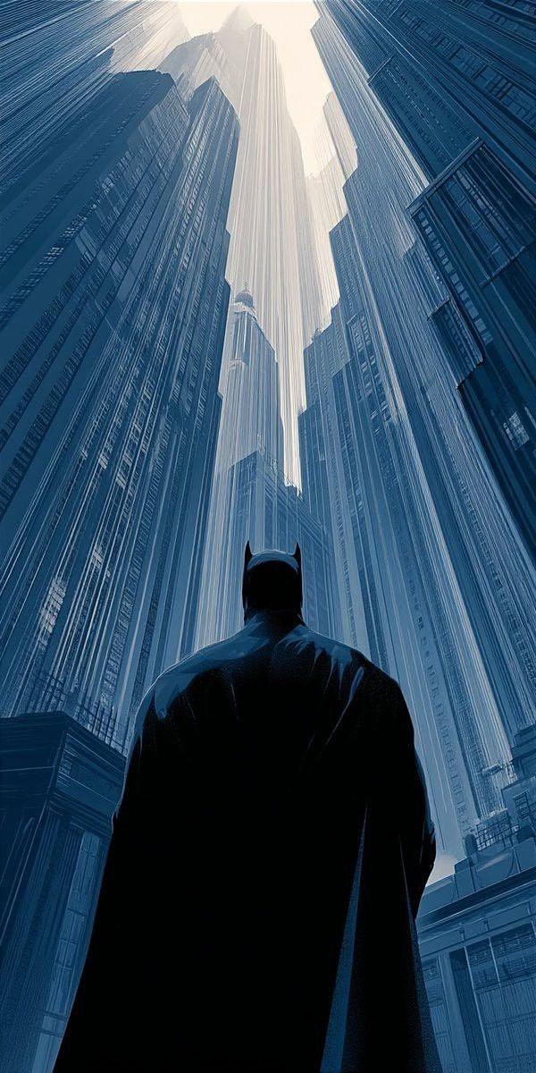 Frazada Batman Ciudad Gotica Liso
