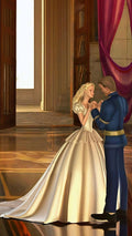Frazada Barbie Con Principe Liso