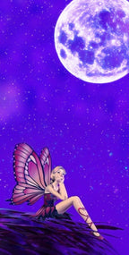 Frazada Barbie Fondo Morado Liso