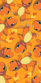 Frazada Pikachu Charmander Collage Liso