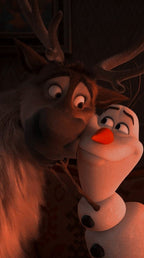 Frazada Frozen Olaff Kristoff Liso