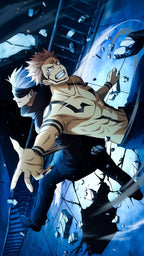 Frazada Jujutsu Kaisen Gojo Y Sukue Liso