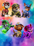Frazada Paw Patrol Collage Liso