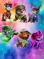 Frazada Paw Patrol Collage Liso