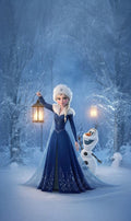 Frazada Frozen Elsa Y Olaff Liso
