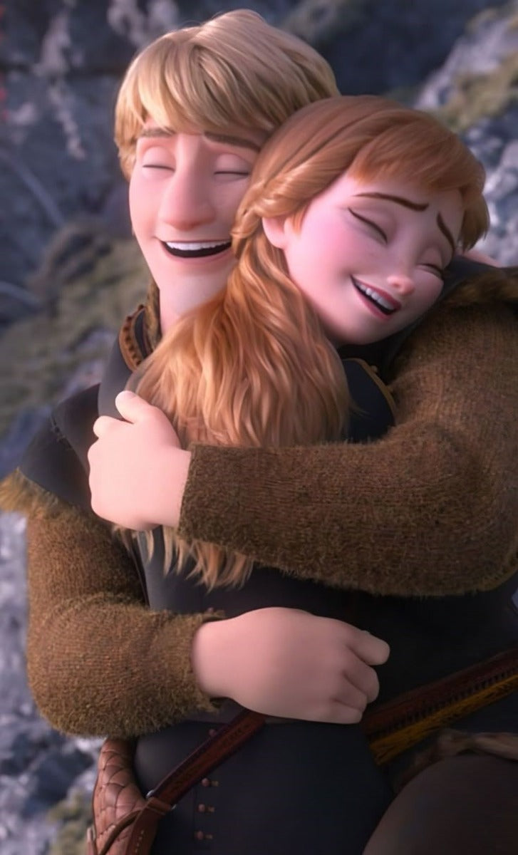 Frazada Frozen Anna Kristoff Abrazo Liso