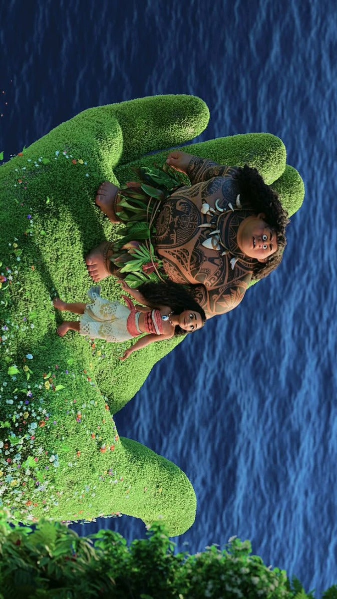 Frazada Moana Y La Diosa De La Tierra Liso