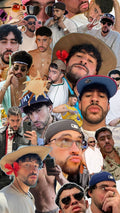 Frazada Bad Bunny Colllage Funny Liso