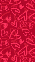 Frazada Rosa Con Corazones Liso