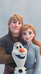 Frazada Frozen Anna Kristoff Olaff Liso