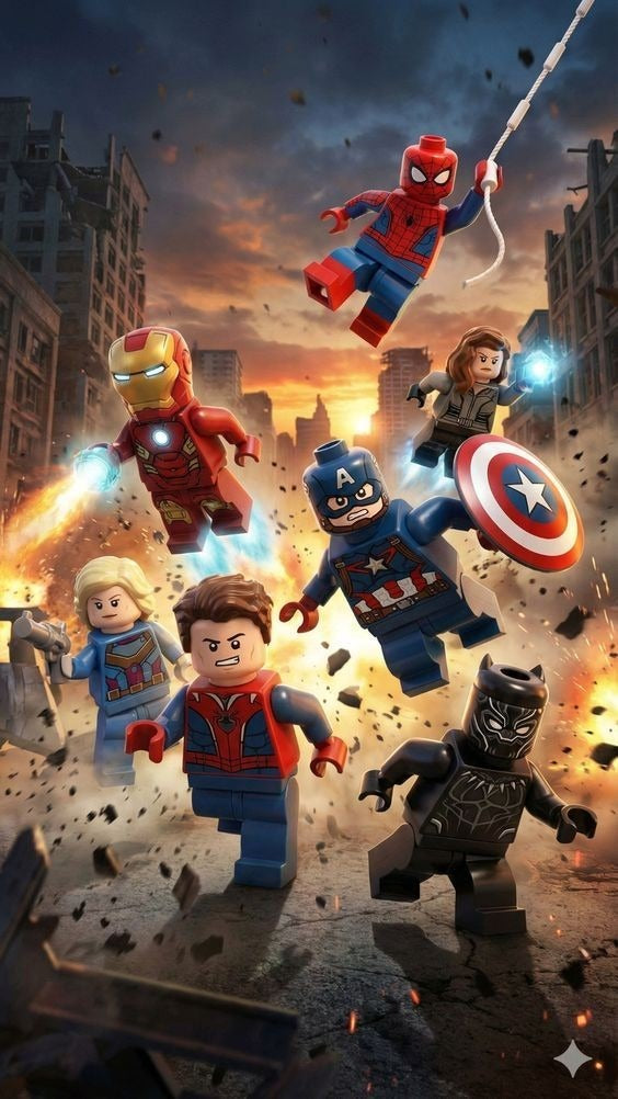 Frazada Avengers Lego Liso
