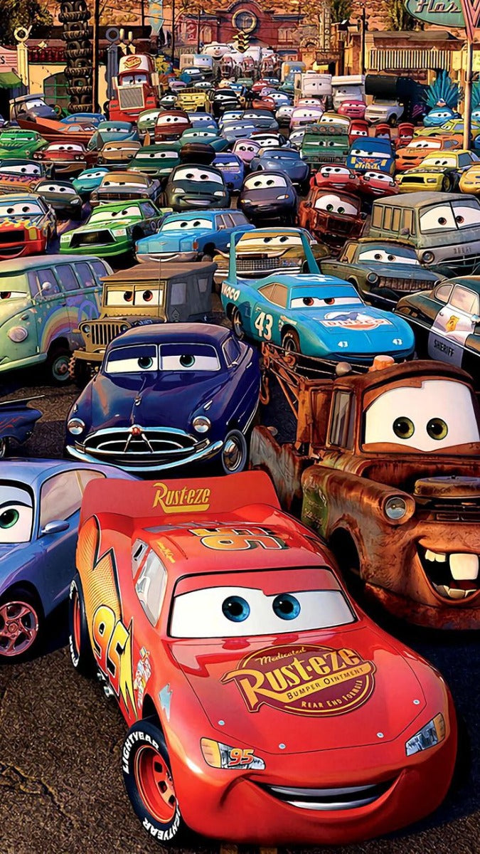Frazada Cars Y Todos Amigos Liso