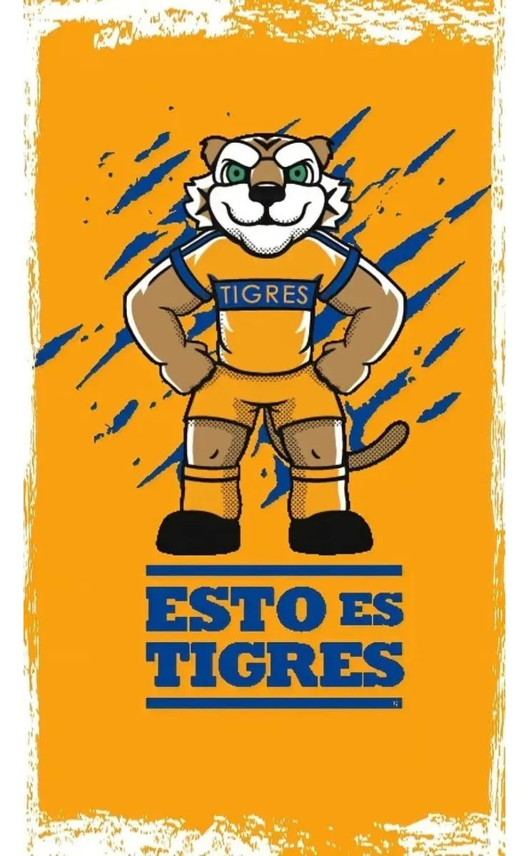 Frazada Tigres Futbol Monterrey Azul   Elige tu tamaño G Modelo 7