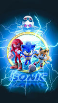 Frazada Sonic Miles Y Knuckles Liso