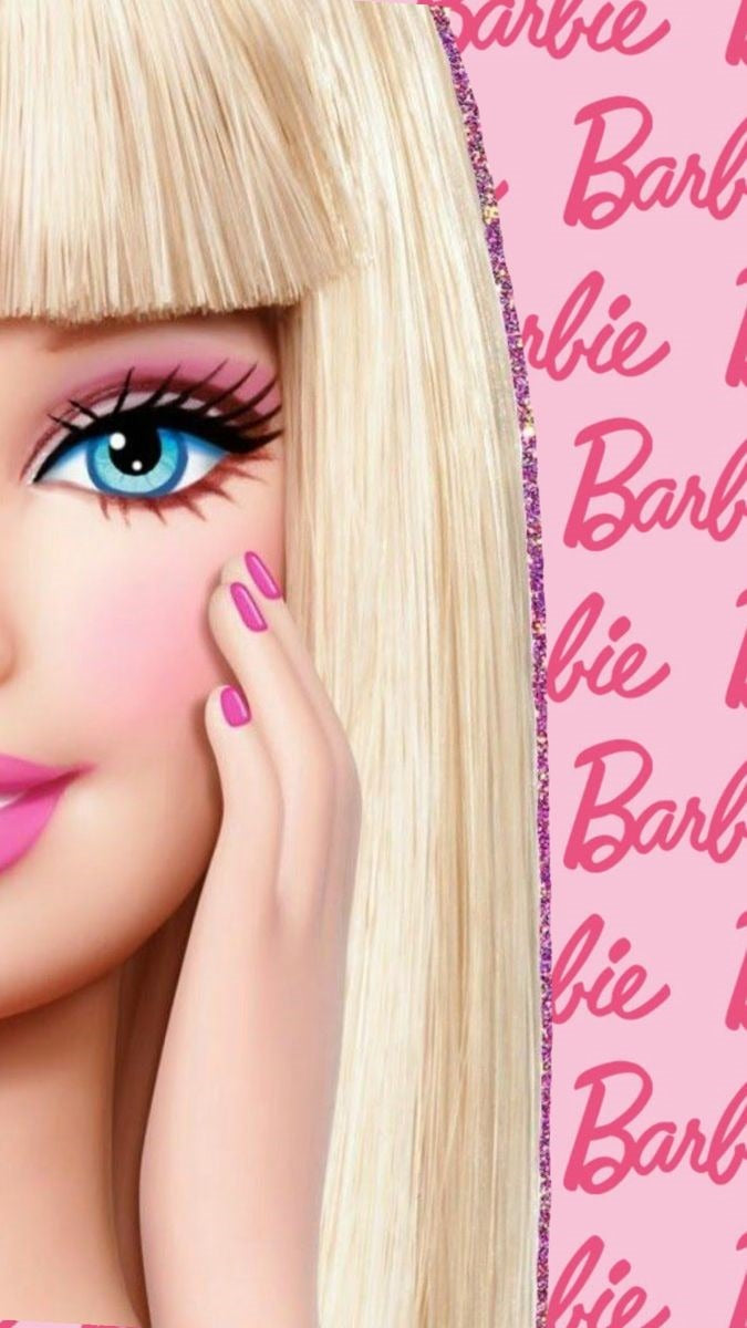 Frazada Barbie Mitad De Cara Liso