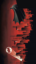 Frazada Batman Noche Roja Liso