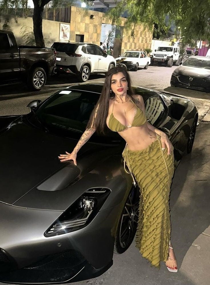 Frazada Karely Ruiz Vestido Verde Liso