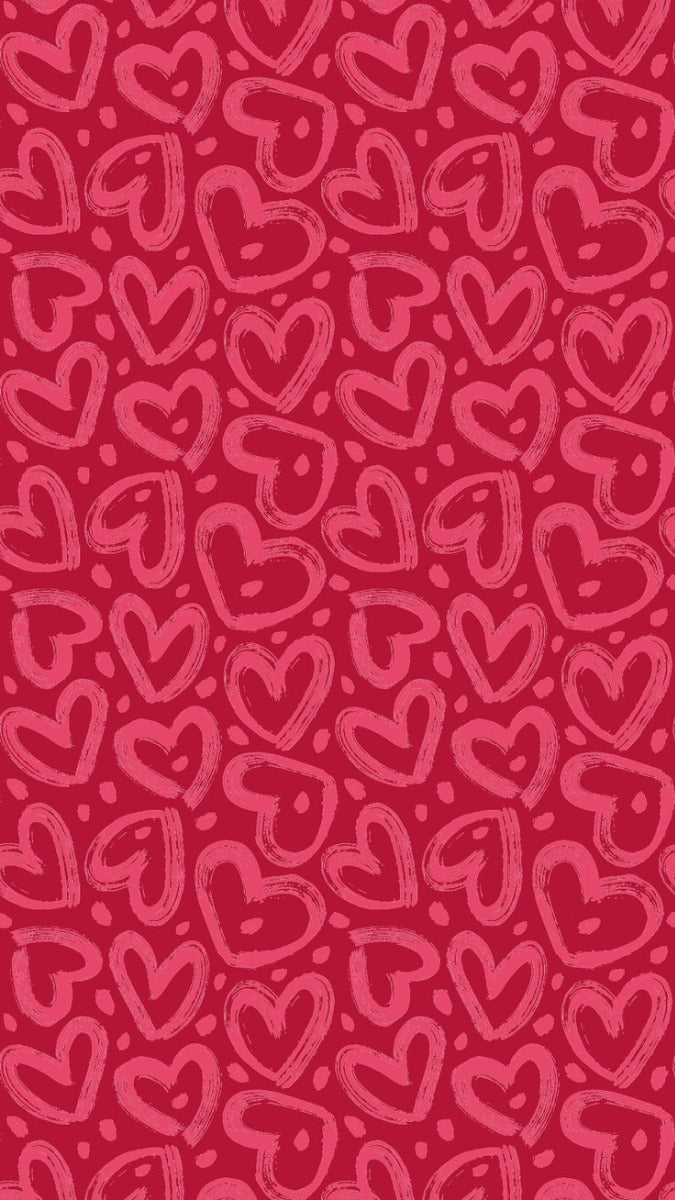 Frazada Corazones Rosas San Valentin Liso