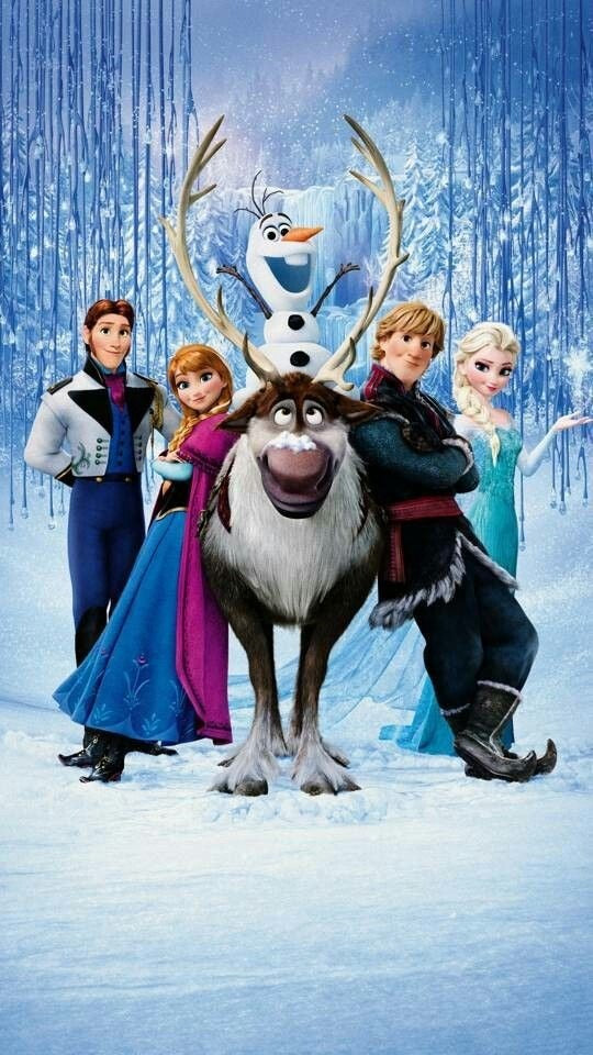Frazada Frozen Personajes Liso