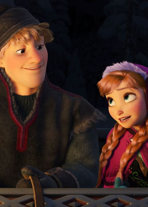 Frazada Anna Y Kristoff Felices Liso