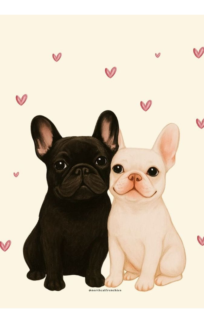 Frazada Perritos San Valentin Liso