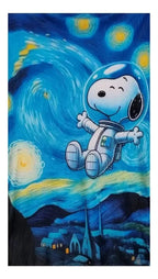 Frazada De Snoppy Mas Adorable Snoppy   Elige tu tamaño G Blanco