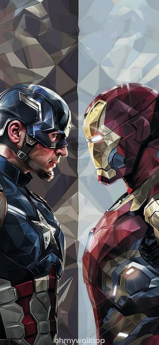 Frazada Avengers Iron Man Y Capitan America Liso